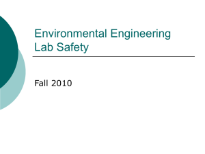 Environmental Engineering Lab Safety