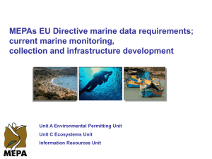 MEPA`s EU-Directive Marine data requirements