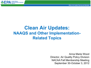 Presentation - State/Local Air Pollution Control Agencies