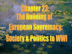 Chapter 23 The Building of European Supremacy