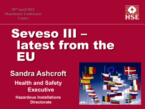 Seveso III – latest from the EU