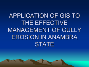 application of gis to gully erosion in anambra state