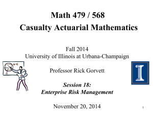 Math 377 / 477 Casualty Actuarial Mathematics