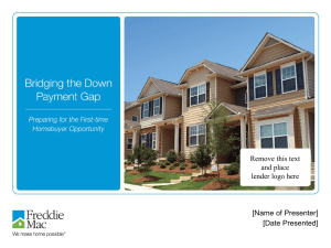 Bridging the Down Payment Gap