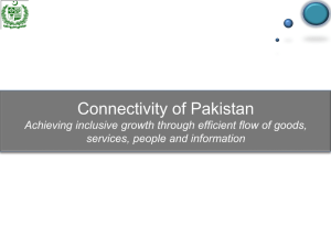 Connectivity of Pakistan - Ministry Of Planning, Development
