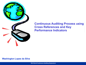 Continuous Auditing Process Using Cross References and Key
