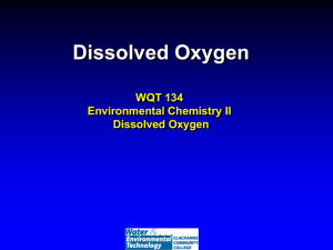 Lecture on dissolved oxygen