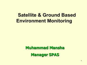 Satellite & Ground Based Environment Monitoring by Dr