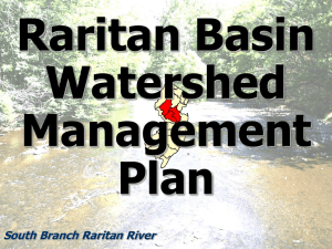 Ground Water Quality - Raritan Basin Watershed Management Project