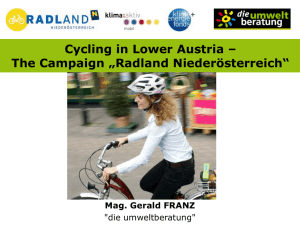 Cycling in Lower Austria – The Campaign