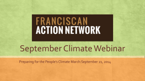 September Webinar - Franciscan Action Network
