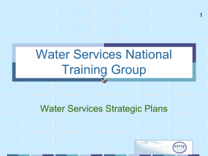 water services strategic plan
