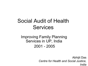 Improving Family Planning Services in India