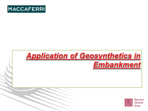Geosynthetics in embankment applications ITTA modified