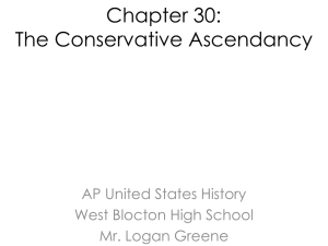 Chapter 30: The Conservative Ascendancy