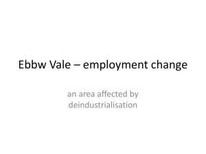 Ebbw Vale – employment change