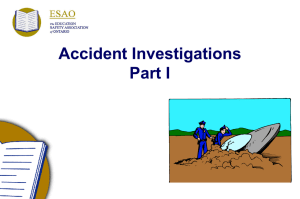 Accident investigations
