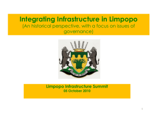 Integrating Infrastructure in Limpopo