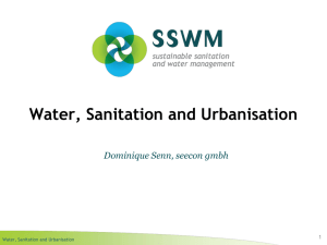 Water, Sanitation and Urbanisation