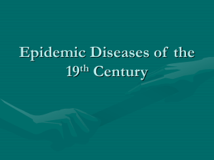 Epidemic Diseases of the 19th Century