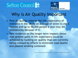 Air Quality and Health in Sefton