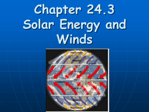 Chapter 24.3 Solar Energy and Wind