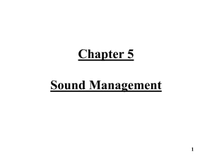 Sound Management