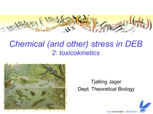 Chemical (and other) stress in DEB. 2) Toxicokinetics