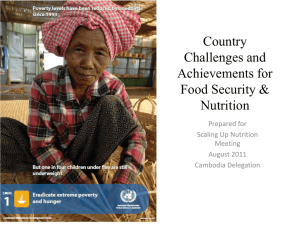 2011 Scaling Up Nutrition Cambodia ppt