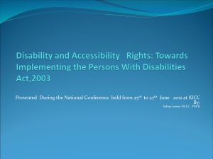 Disability and Accessibility Rights