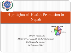 Strategies & Methods of Health Promotion