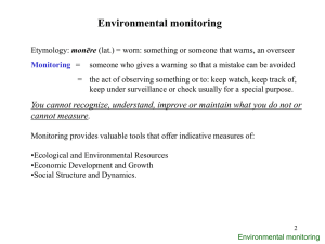 Environmental monitoring