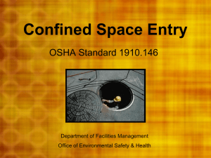 Confined Space Entry - Murray State University