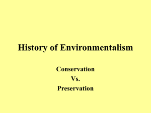 History of Environmentalism power point