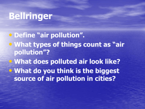 #15 - What Causes Air Pollution? Section 12.1