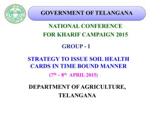 Telangana - Department of Agriculture & Co