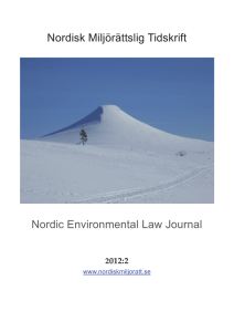 NMT 2012-2.pdf - Nordisk miljörätt