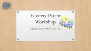E-Safety Parent Workshop