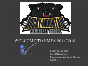 RMES Handbook 2014