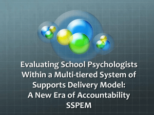 Evaluating School Psychologists Within a Multi