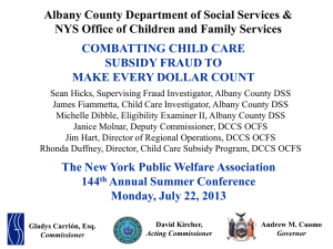 to view the presentation - New York State Office of Children and
