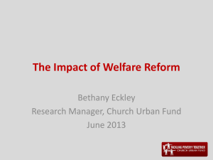Welfare Reform - The Church of England