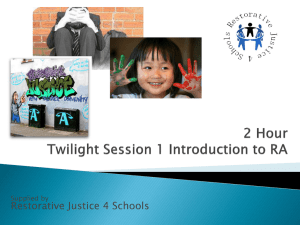 Restorative Mindset - Restorative Justice 4 Schools