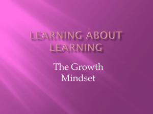 Growth Mindset - Banstead Infant School