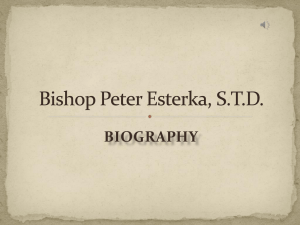 Bishop Peter Esterka, S