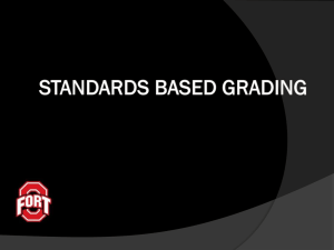 Standards Based Grading - Online Effectiveness Management