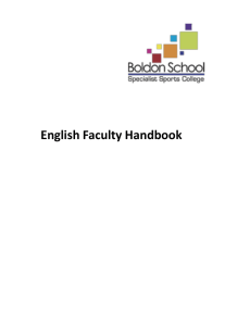 Boldon English Department Handbook