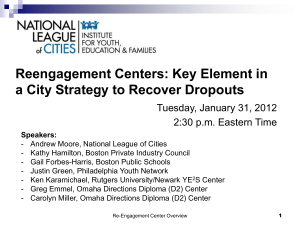 Reengagement Centers - National League of Cities