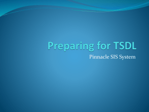 Preparing for TSDL