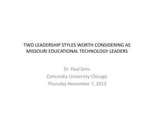 Opening Keynote: Two Leadership Styles Worth Considering